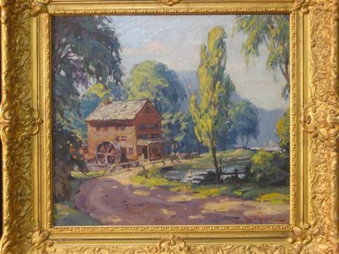 Appraisal: LEO B BLAKE AMERICAN - THE OLD MILL Oil on