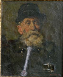 Appraisal: R Vitturo oil R Vitturo- Portrait of a Gentleman- oil