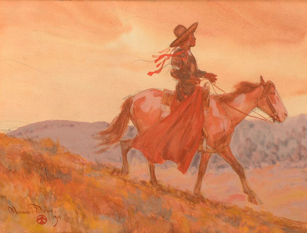 Appraisal: Maynard Dixon - Flathead Indian Montana Exclusive on Bidsquare Maynard