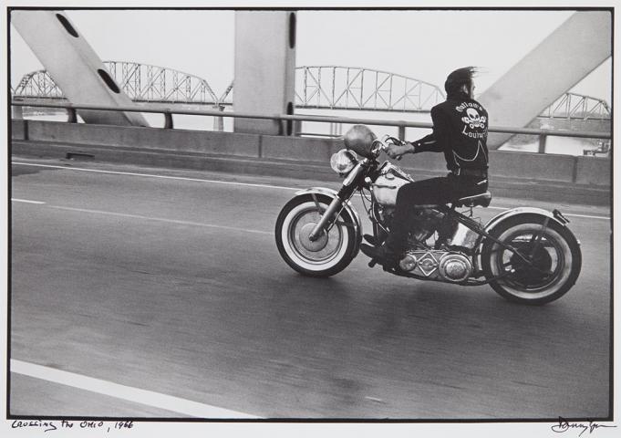 Appraisal: LYONS DANNY b Crossing the Ohio Gelatin silver print x