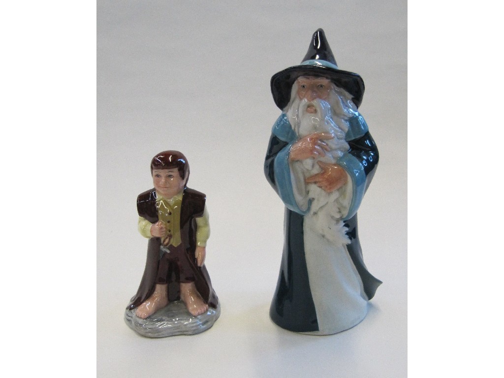 Appraisal: Two Doulton figures 'Bilbo' HN and 'Gandalf' HN