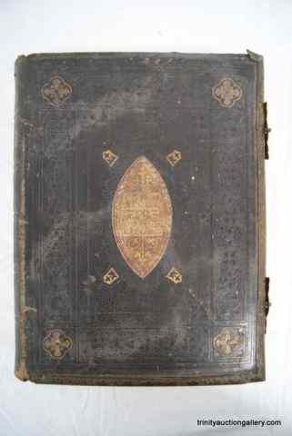 Appraisal: Antique c 's Holy Bible Large Family SizeFrom the estate