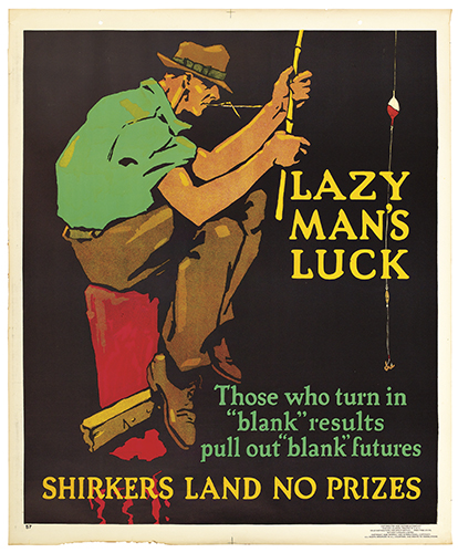 Appraisal: ANONYMOUS LAZY MAN'S LUCK x inches x cm Mather Company