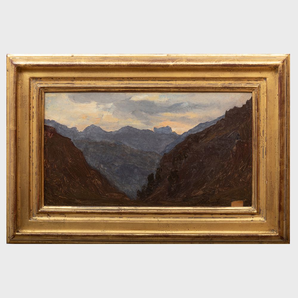 Appraisal: Auguste Fran ois Bonheur - Paysage Oil on paper mounted