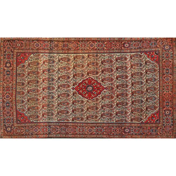 Appraisal: ORIENTAL AREA RUG Red all over design on beige ground