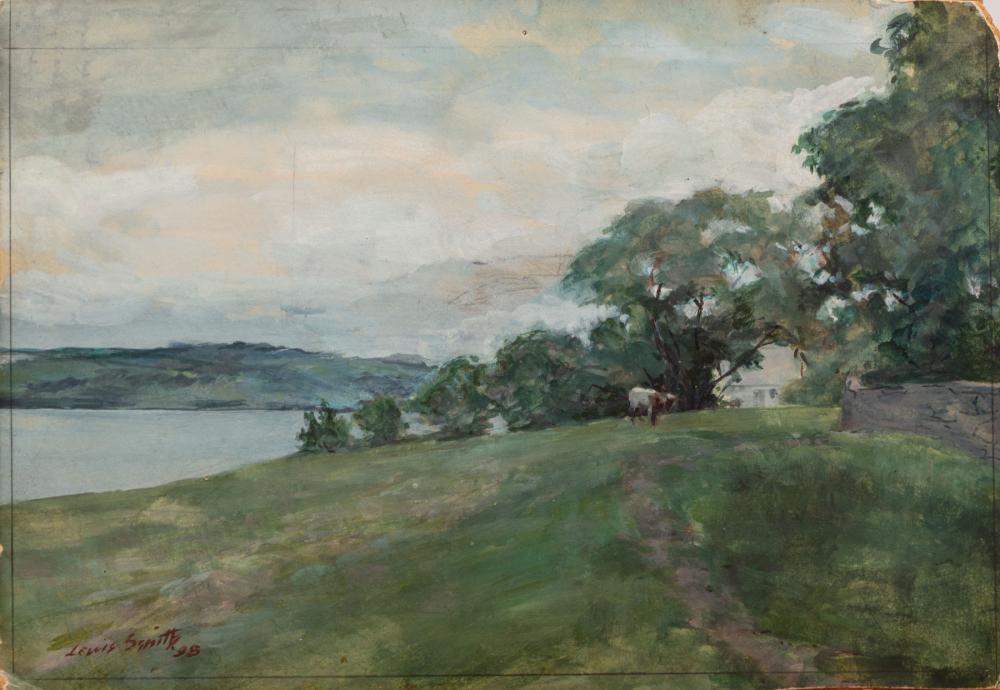 Appraisal: Lewis Edward Smith Canadian - Landscape with Cow oil on