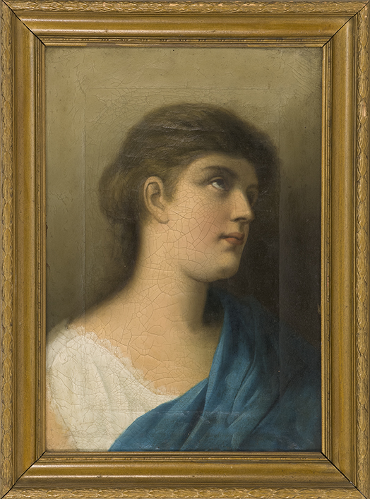 Appraisal: CONTINENTAL SCHOOLLate th CenturyPortrait of a young woman with a