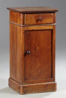 Appraisal: French Louis Philippe Carved Walnut Nightstand French Louis Philippe Carved