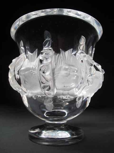 Appraisal: Lalique crystal compote Etched ''Lalique France'' signature on base Good