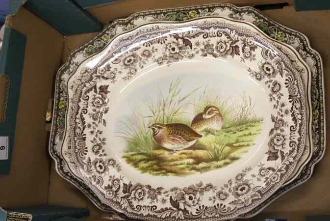 Appraisal: A collection of various Large Sized Platters to include Johnson