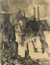 Appraisal: NEWELL CONVERS WYETH View of a Destroyed Town World War