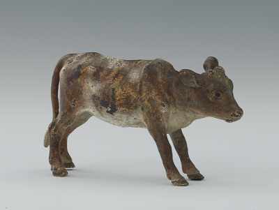 Appraisal: An Austrian Cold Painted Bronze Figure of a Calf Apprx