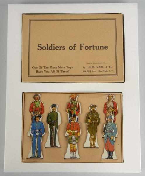 Appraisal: Tin Marx Soldiers of Fortune Set Description American Includes eight