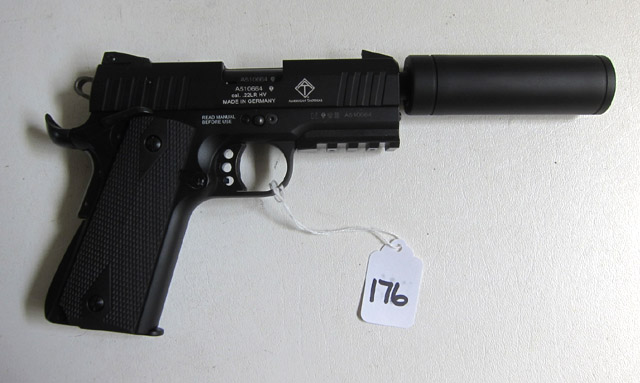 Appraisal: GERMAN SPORT GUN MODEL SEMI AUTOMATIC PISTOL lr caliber threaded