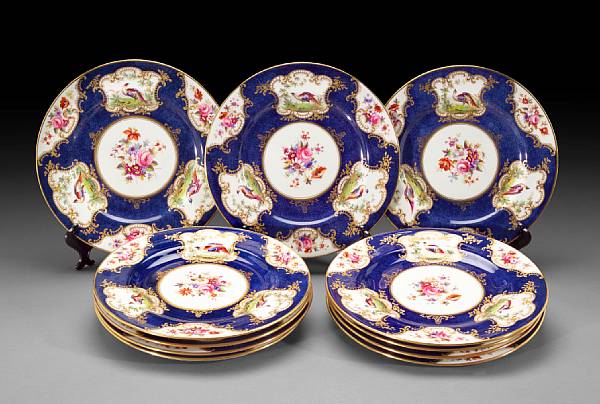 Appraisal: A set of eleven Crown Staffordshire bone china plates early