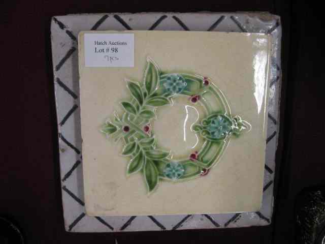 Appraisal: pc Lot of Pottery Tiles various designs are '' square