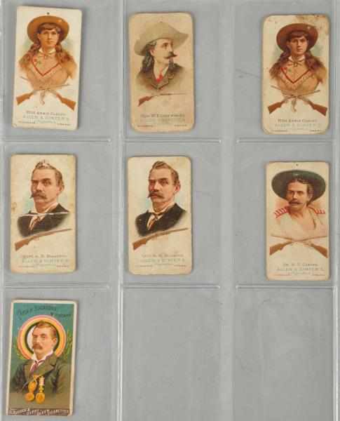 Appraisal: Lot of Allen Ginter's Riflemen Cards Description One is from