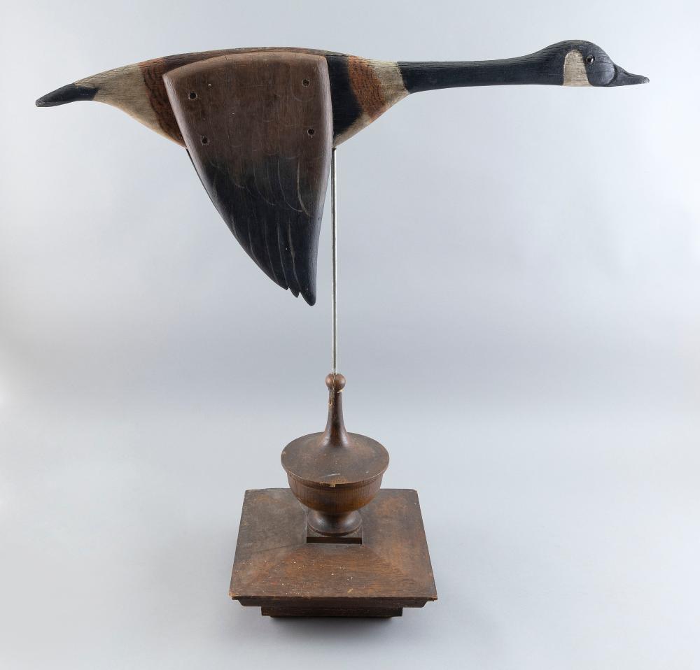 Appraisal: ROGER MITCHELL CROWELL-STYLE CANADA GOOSE WEATHER VANE TH CENTURY HEIGHT