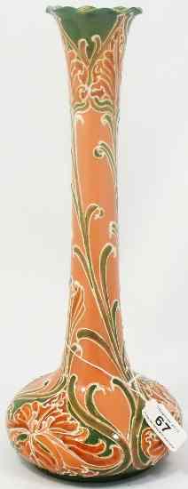 Appraisal: Moorcroft Macintrye Florian Ware Vase decorated in the Salmon and