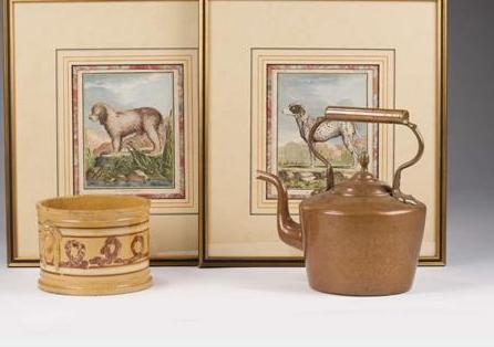 Appraisal: GROUP OF ASSORTED DECORATIVE ACCESSORIES Comprising a mocha jar base