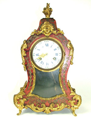 Appraisal: A Louis XV style boulle cased mantel clock with gilt