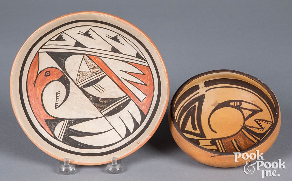 Appraisal: Pauline Setalla Hopi Indian polychrome pottery Pauline Setalla Hopi Indian