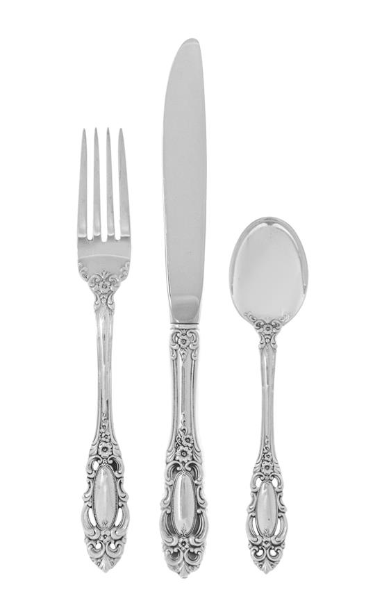 Appraisal: Sale Lot An American Silver Flatware Service Towle Silversmiths Newburyport