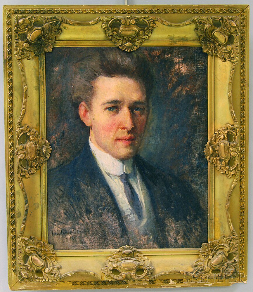 Appraisal: Colin Campbell Cooper American - Portrait of a Gentleman Signed