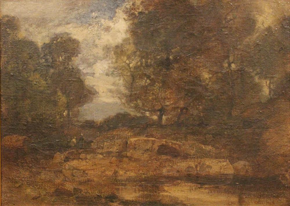 Appraisal: OLIVER HALL BRITISH - LANDSCAPE Oil on canvas x in