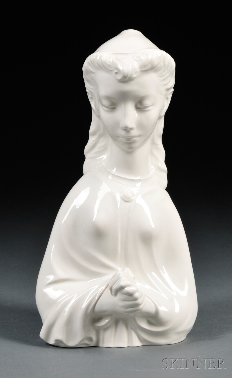 Appraisal: Wedgwood Queen's Ware Bust of Penelope England c modeled by