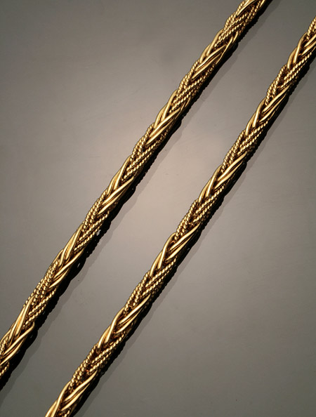 Appraisal: Opera Length -Karat Yellow-Gold Cable-Link Necklace Weight dwt Length inches