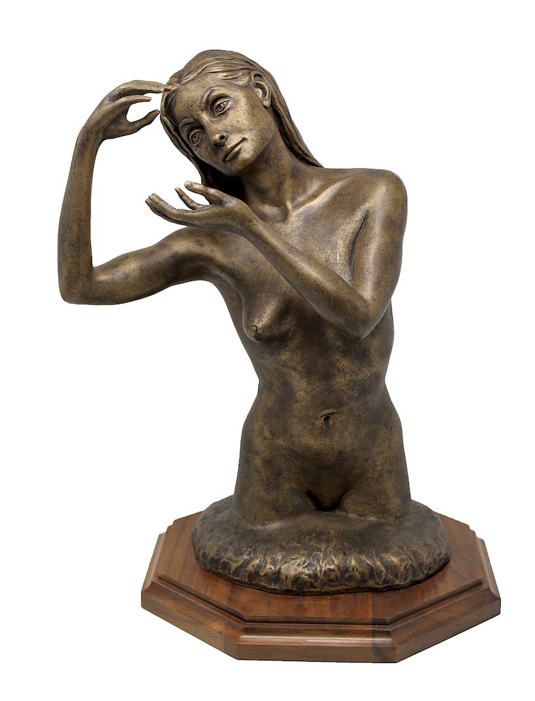 Appraisal: Rich Hagar th C Female Nude Sculpture Rich Hagar th