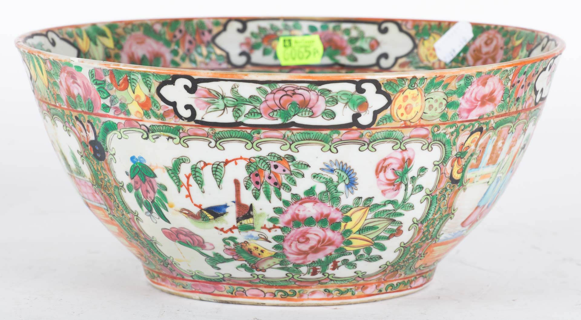 Appraisal: a Rose Medallion export bunch bowl