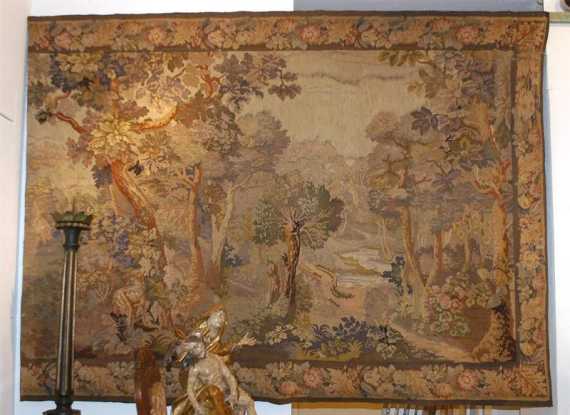 Appraisal: VERDURE TAPESTRY lateRegence France th century Depicting a roe buck