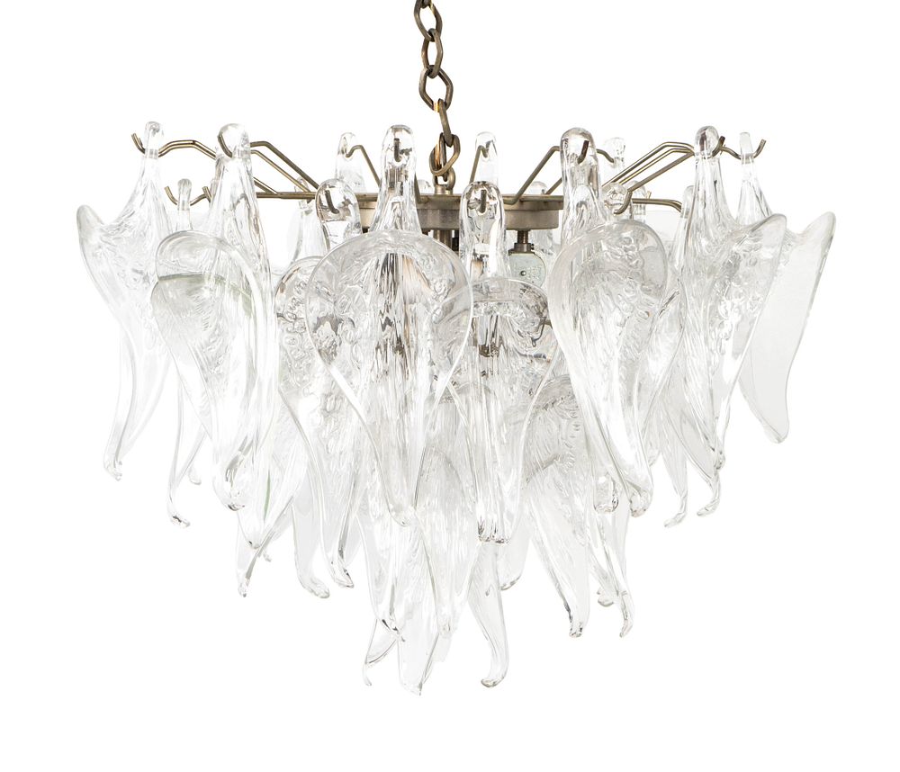 Appraisal: A Camer Murano Glass Chandelier Height x diameter inches A