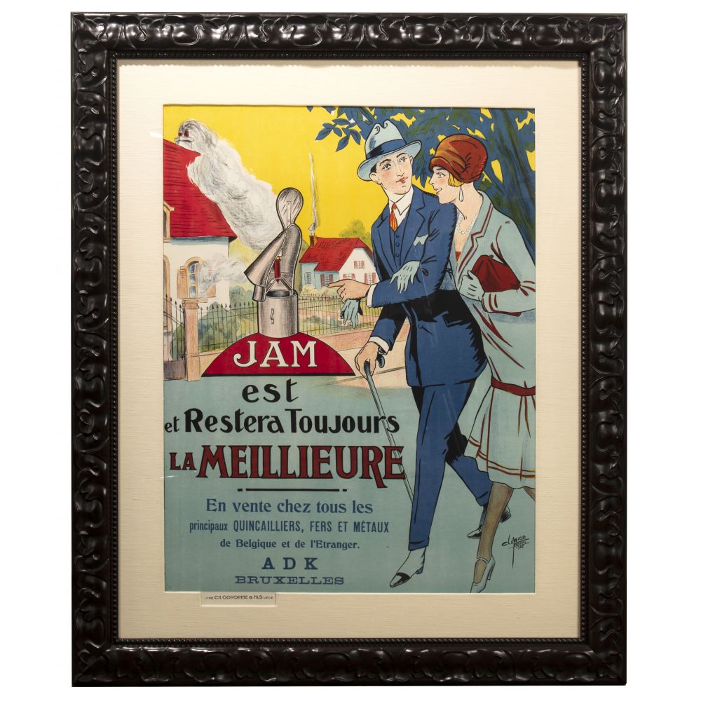 Appraisal: FRANCOIS VICTOR CLERICE FRENCH - LITHOGRAPH POSTER printed signature Clerice