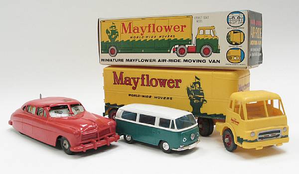 Appraisal: Mayflower Moving Vehicles amp Plastic Assortment Lot includes Mayflower promotional