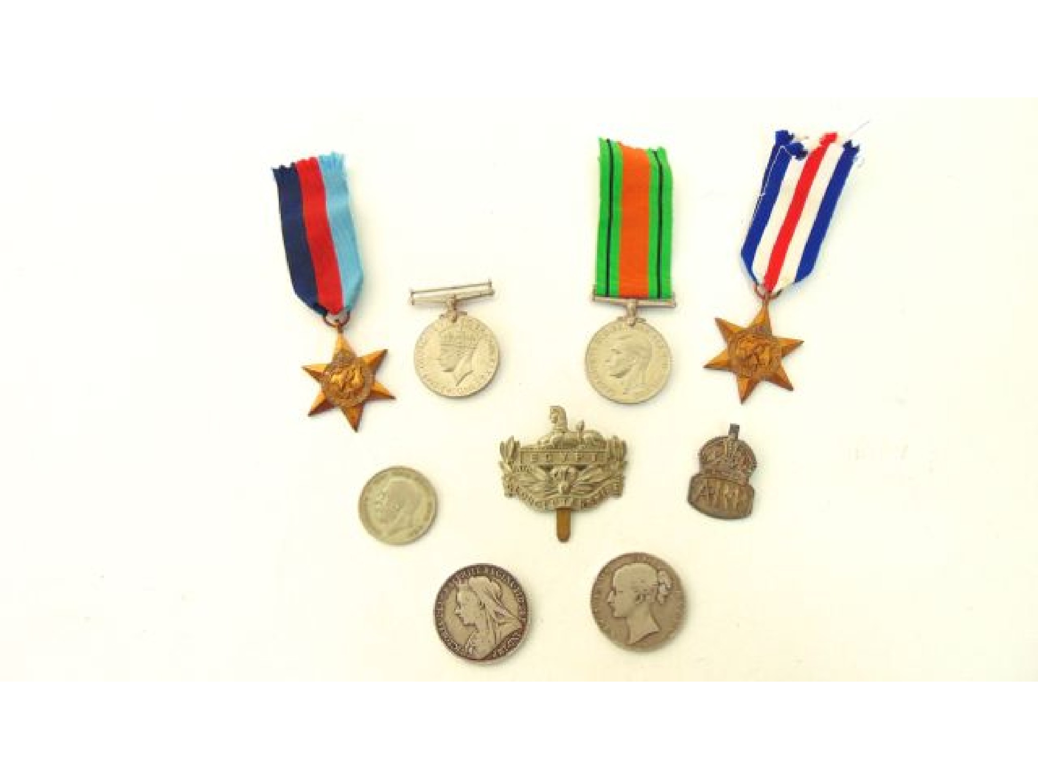 Appraisal: - war medal Defence medal France Germany Star with original