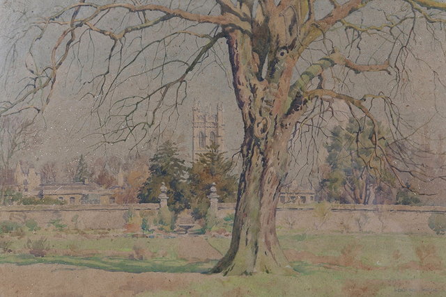 Appraisal: BERNARD CECIL GOTCH b View looking towards Magdalen Tower signed