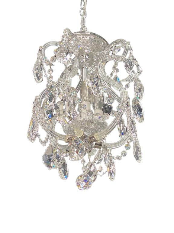 Appraisal: Contemporary Crystal Chandelier Contemporary Crystal Chandelier Measures inches high x