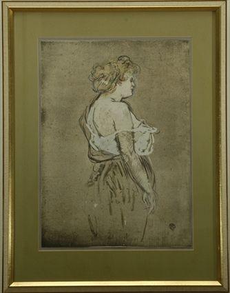 Appraisal: After Henri de Toulouse-Lautrec French - Portrait of a Woman