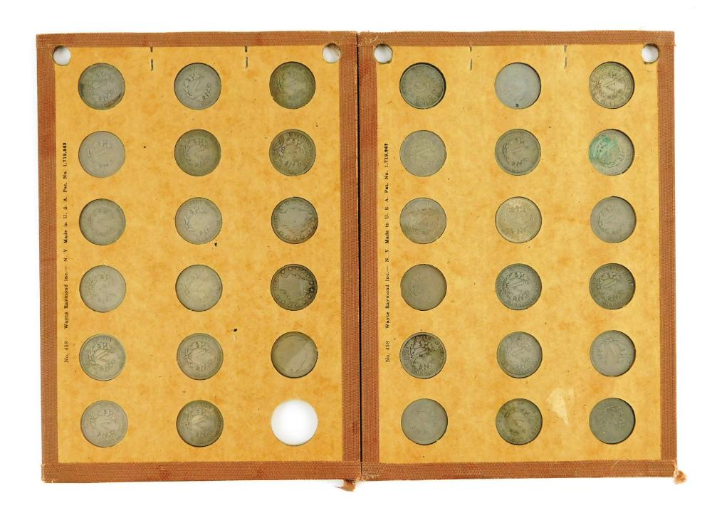 Appraisal: COINS Complete set of Liberty nickels to -S housed in