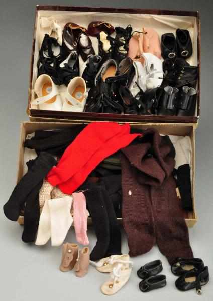 Appraisal: Lot of Doll Shoes and Stockings Description pairs of new