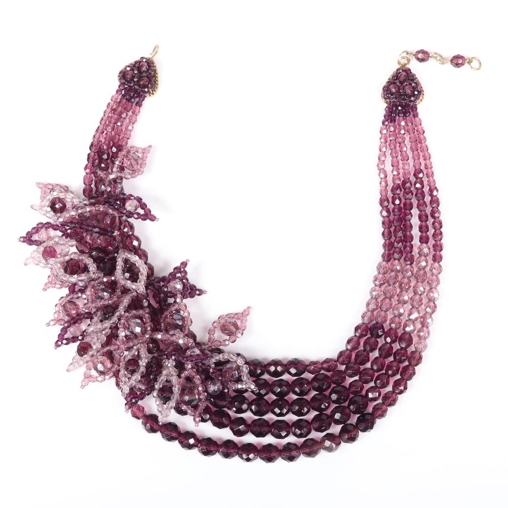 Appraisal: SUPERB COPPOLA E TOPPO VINTAGE HAUTE COUTURE DESIGNER RUNWAY FIVE-STRAND