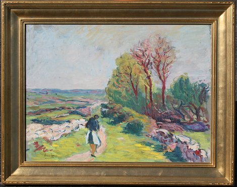 Appraisal: EXCEPTIONAL FRENCH SIGNED MYSTERY PAINTING Gouache '' x '' illegibly