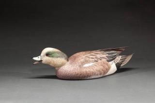 Appraisal: Swimming Wigeon Randy Tull b Hayward WI An exceptionally carved