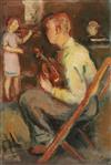 Appraisal: Bernard Gussow Russian - Violinists A Pair of Works Each