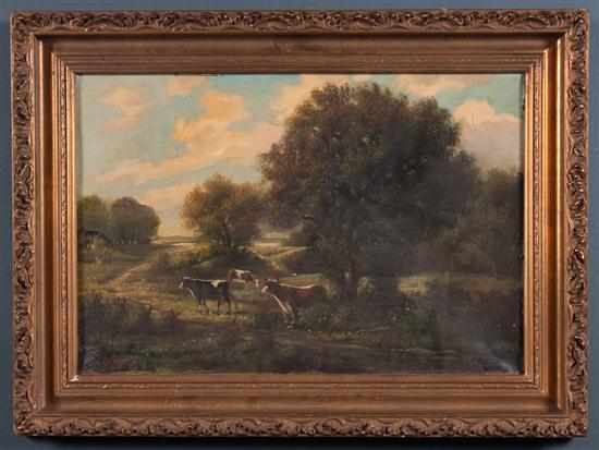 Appraisal: Carleton Wiggins American - Landscape with Cattle oil on canvas