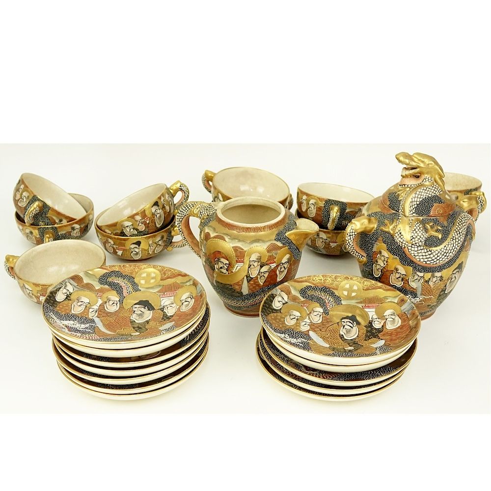 Appraisal: Twenty Five Pc Japanese Porcelain Tea Set Twenty Five Piece