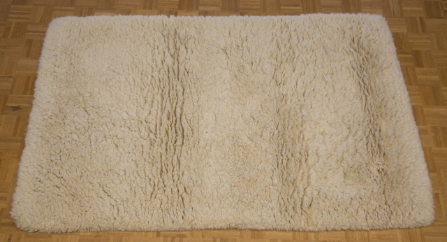 Appraisal: Crate Barrel Modern Shag Area Rug Cirrus Rug Wool Cotton